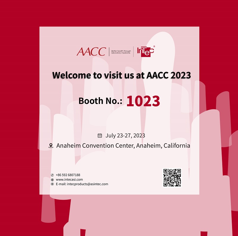 ¡Bienvenido a visitar InTec en AACC 2023! Número de stand: 1023